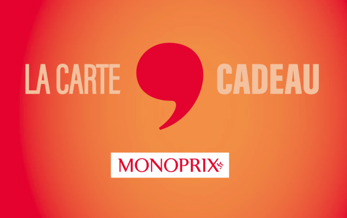 Carte cadeau MONOPRIX