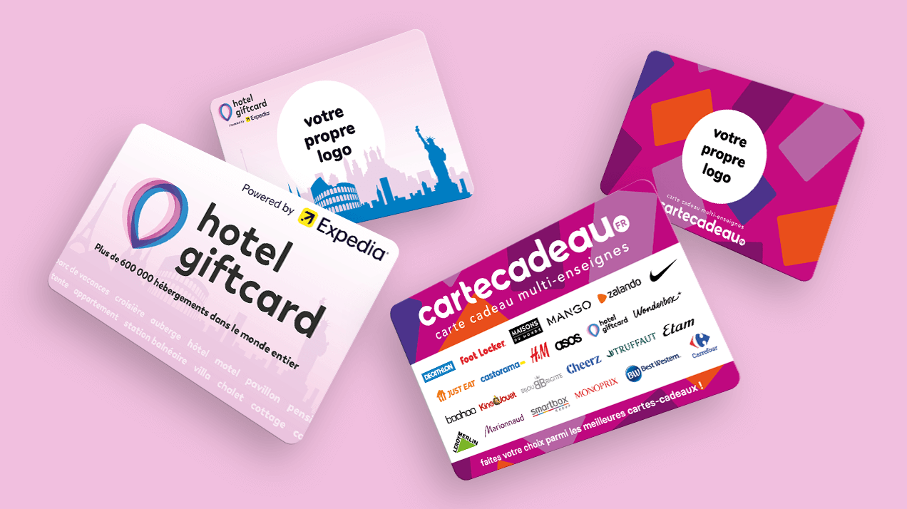 Carte cadeau Multi-Enseignes et cartes cadeaux pour hôtels pour les entreprises